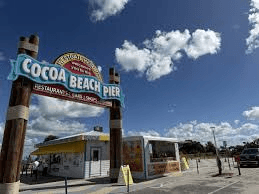 Cocoa Beach surf and pier on Florida's Space Coast